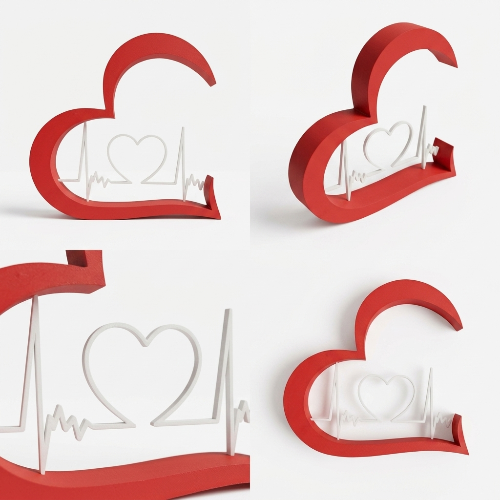 3D Printed Heart Stand
