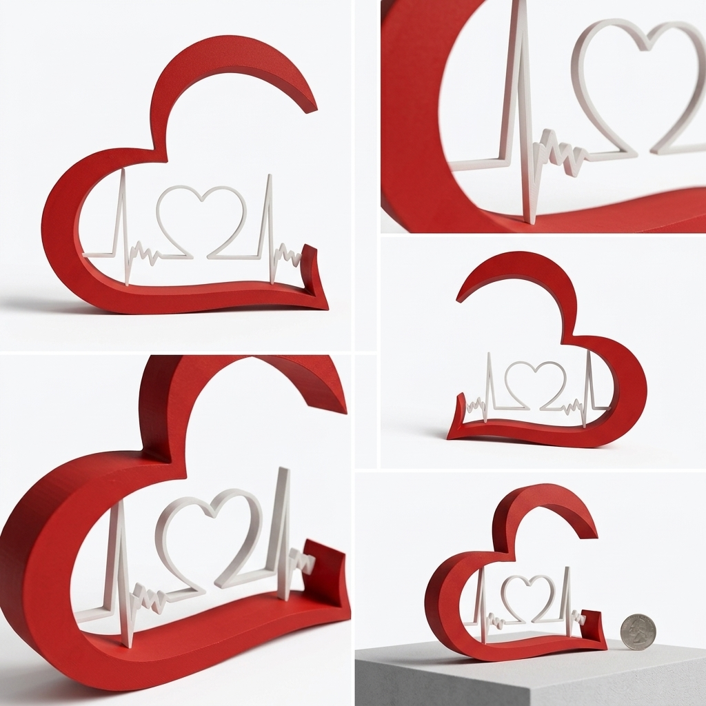 3D Printed Heart Stand