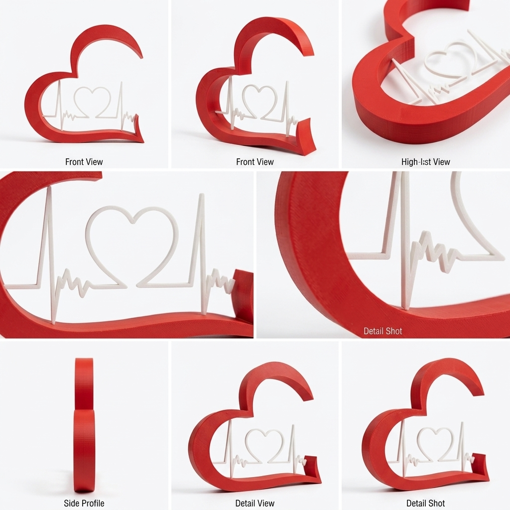 3D Printed Heart Stand
