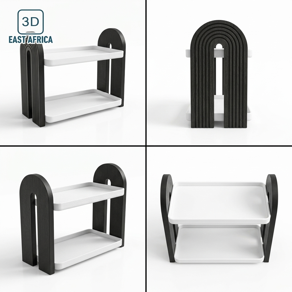 3D Printed Premium 2 Tier Arch Style Shelf