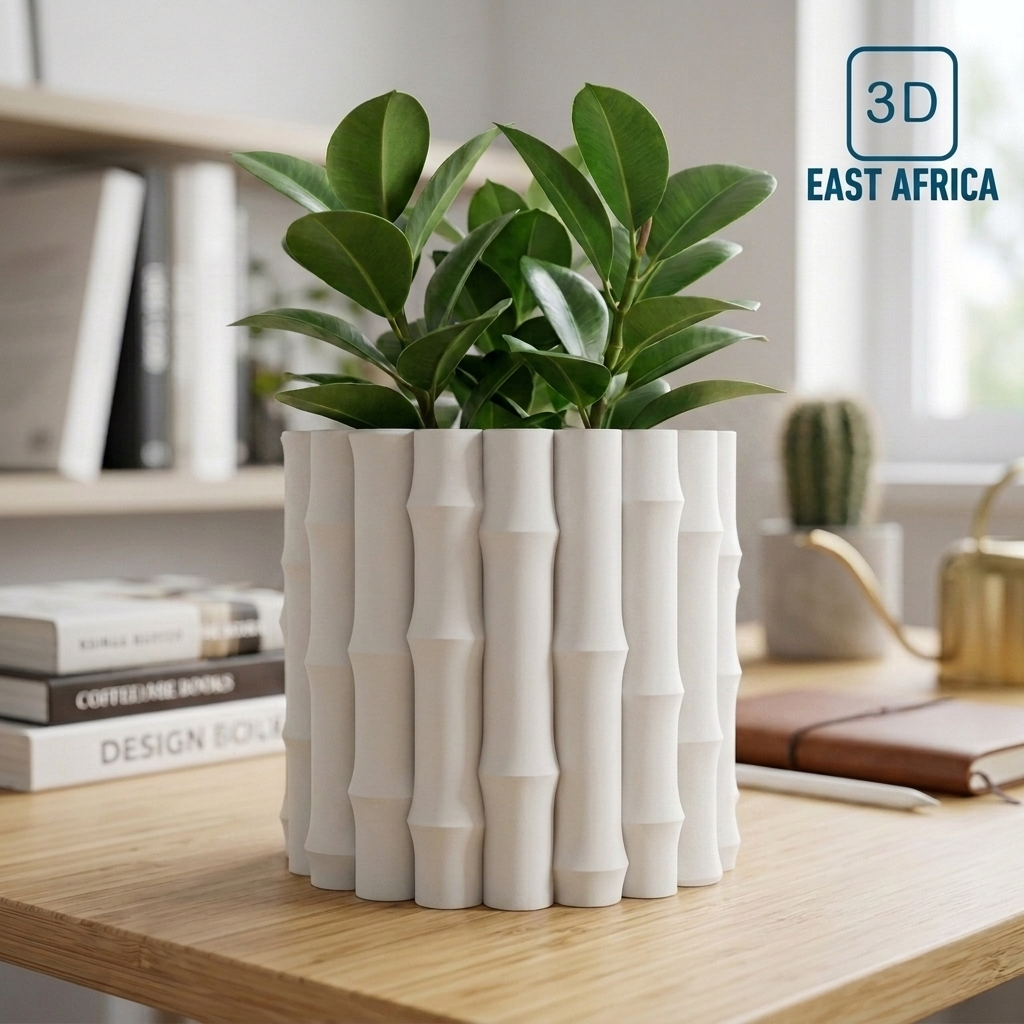 3D Printed Bamboo Plant Pot & Planter Vase