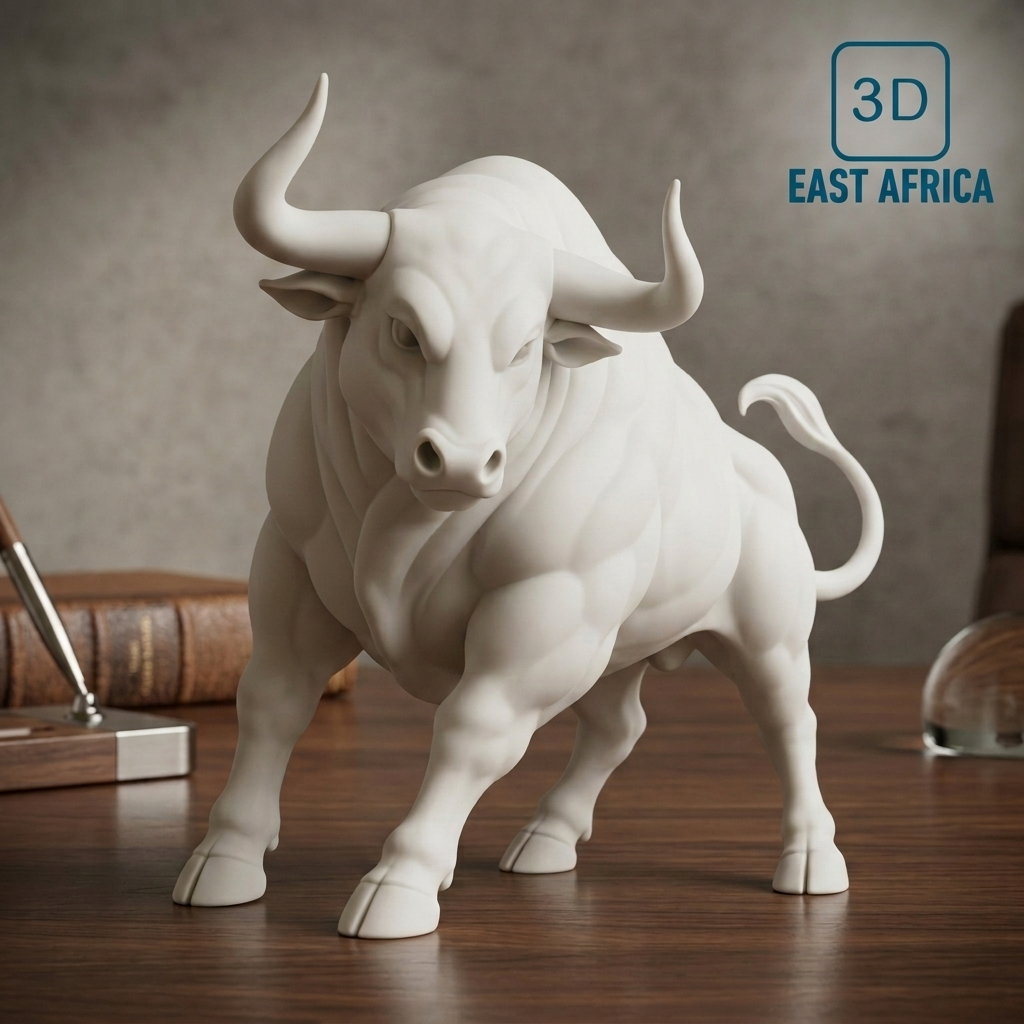 3D Printed Bull Sculpture - The Bull