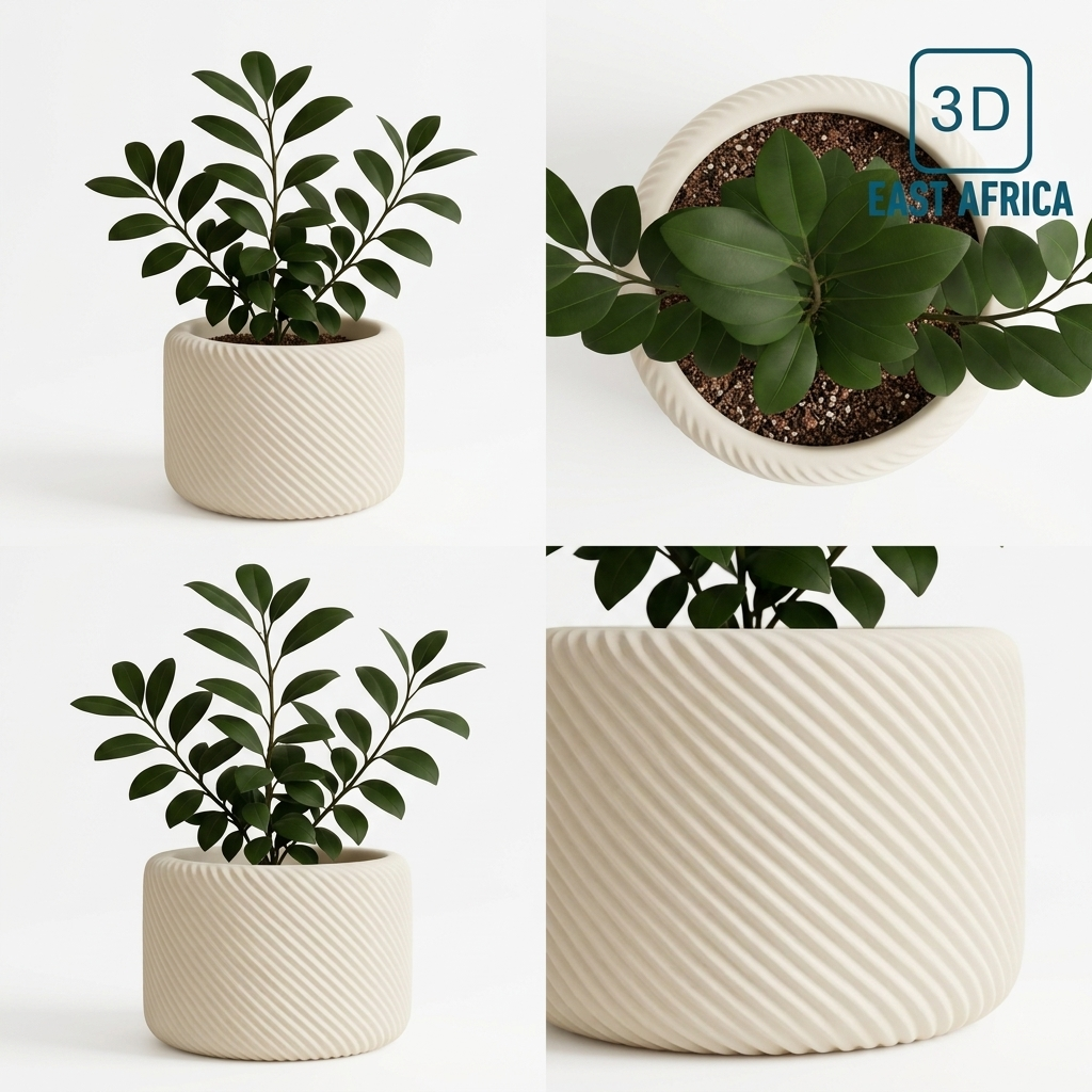 3D Printed Modern Claudia Planter & Botanical Plant Pot