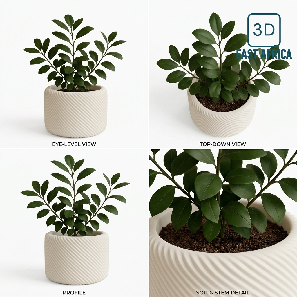 3D Printed Modern Claudia Planter & Botanical Plant Pot
