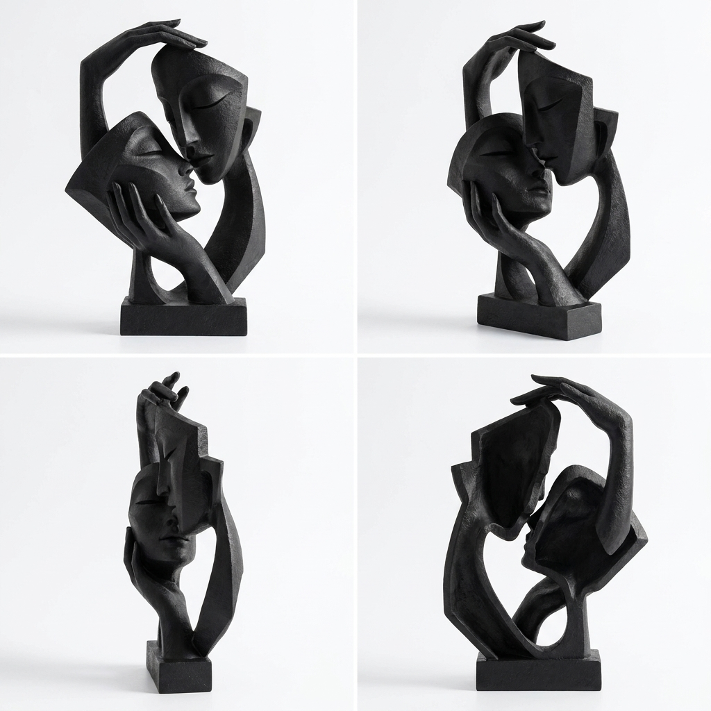 3D Printed Abstract Couple Sculpture