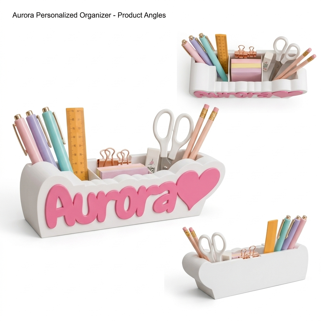 3D Printed Customizable Desk Organizer