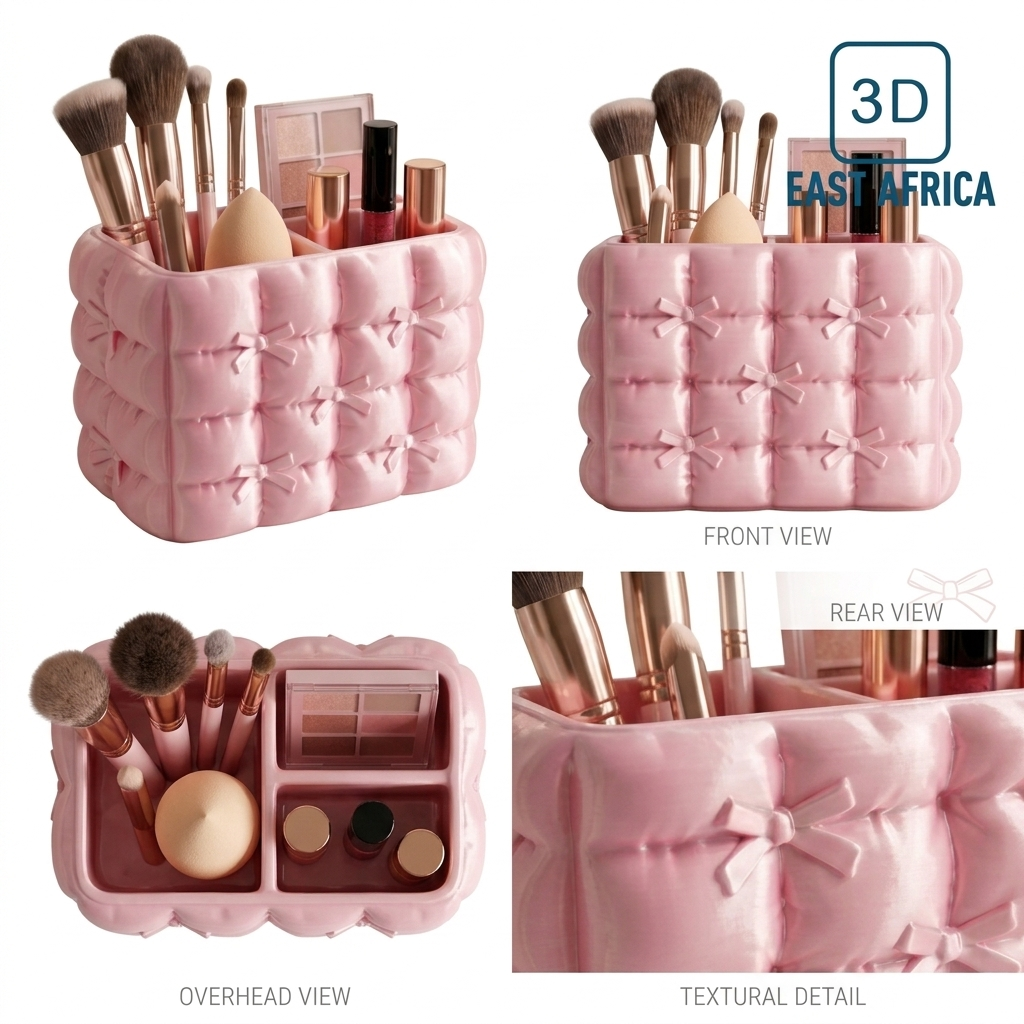 3D Printed Cute Aesthetic Makeup Organizer