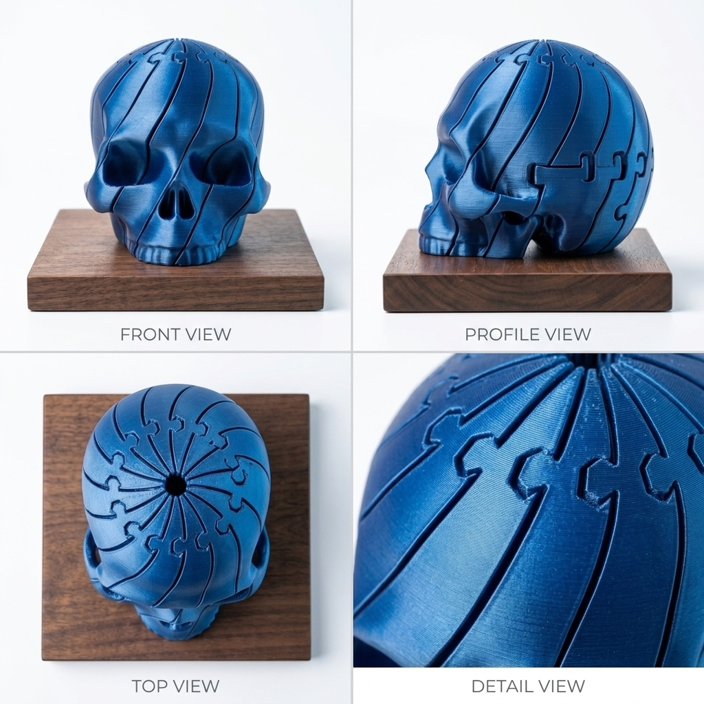 3D Printed Fidgeting Skull