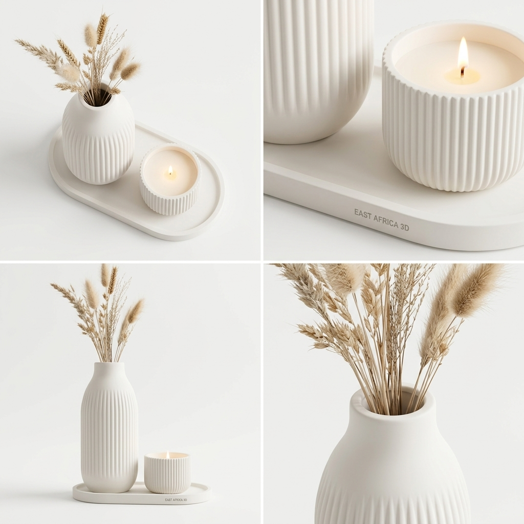 3D Printed Japandi Decoration Set