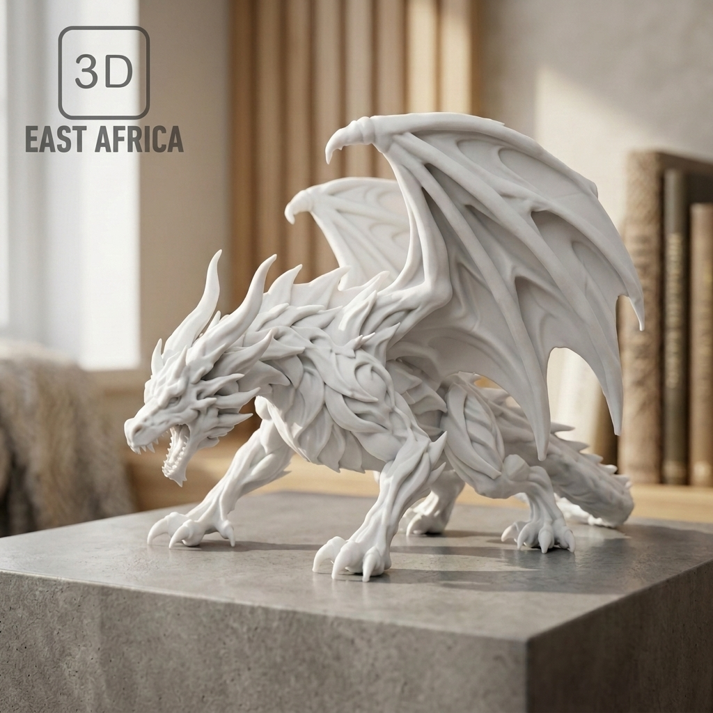 3D Printed Fantasy Dragon Décor