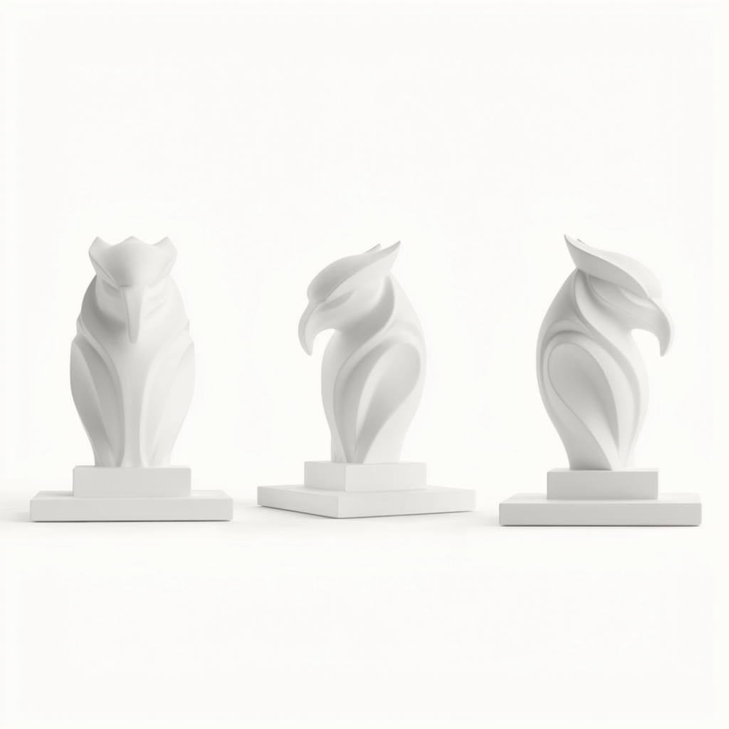 3D Printed Modern Eagle Sculpture