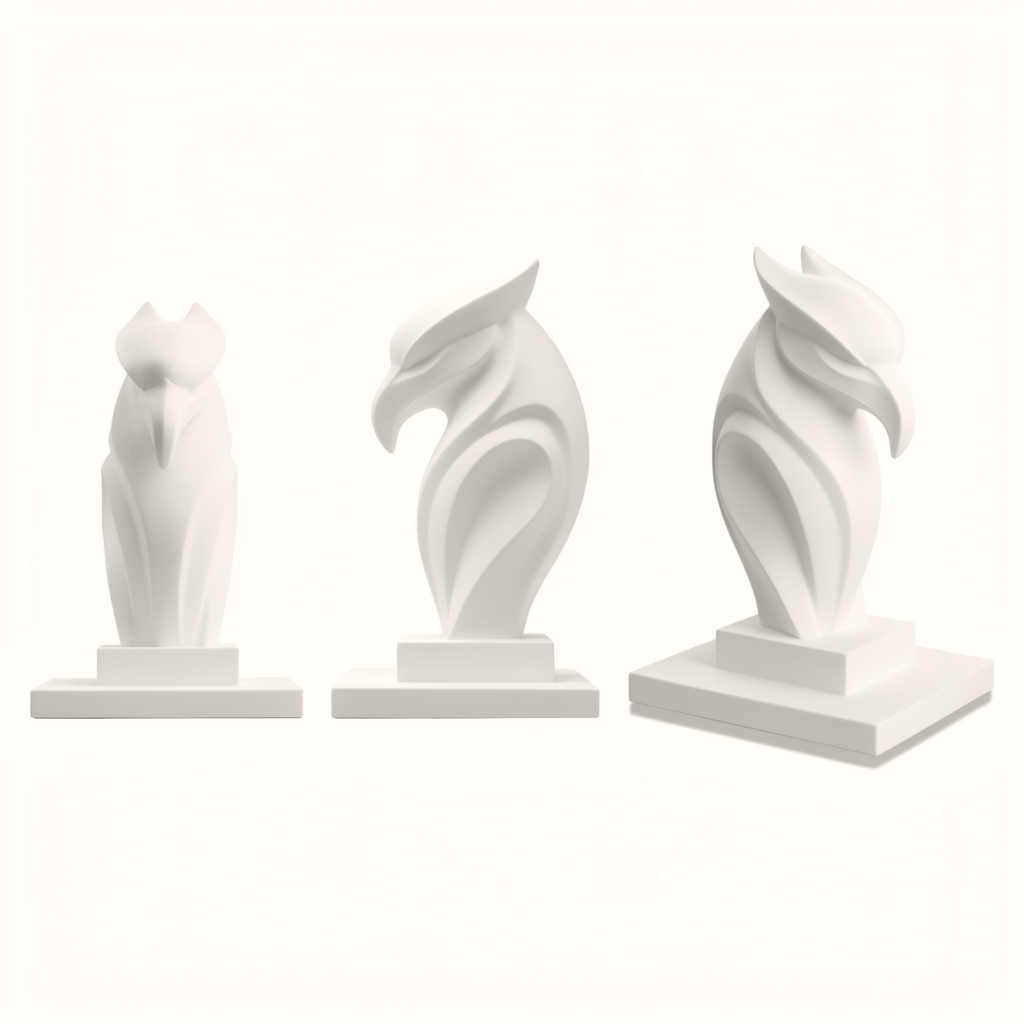 3D Printed Modern Eagle Sculpture