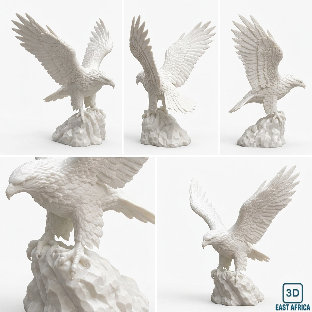 3D Printed Eagle Sculpture