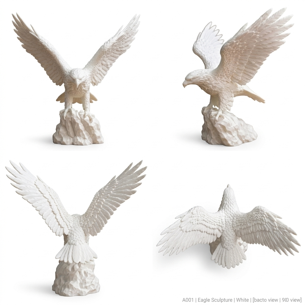 3D Printed Eagle Sculpture