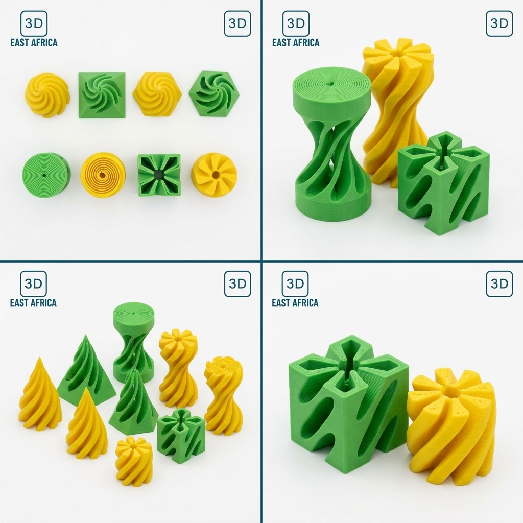 3D Printed Pack of 4 Fidget Set