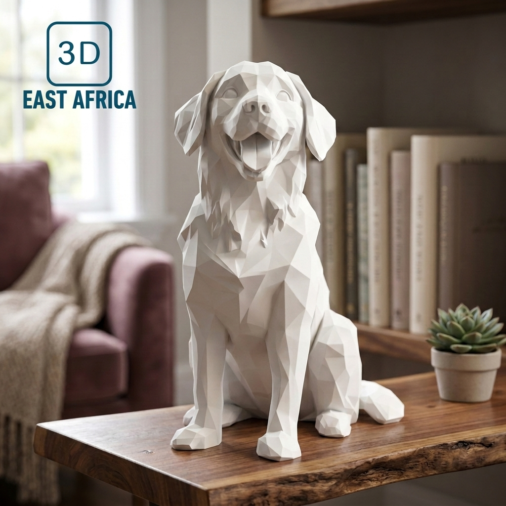 3D Printed Premium Golden Retriever