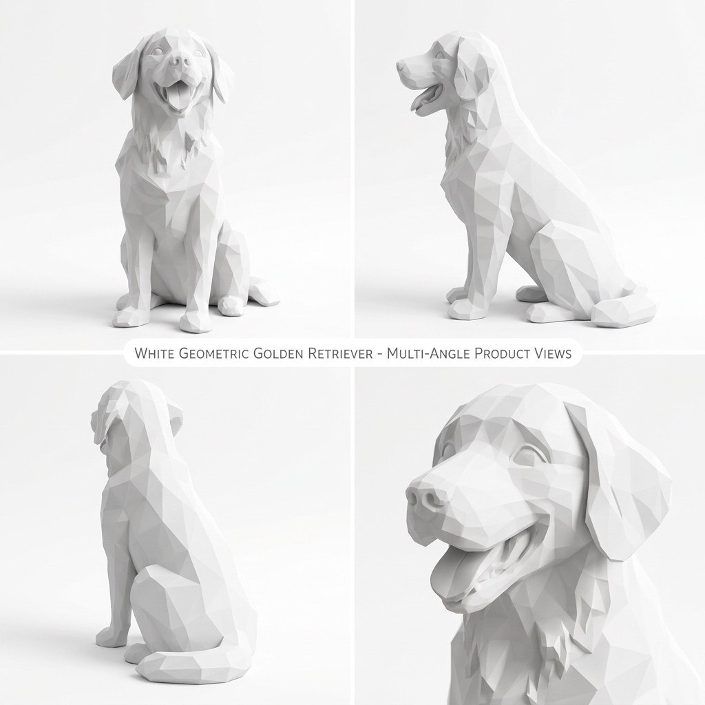 3D Printed Premium Golden Retriever
