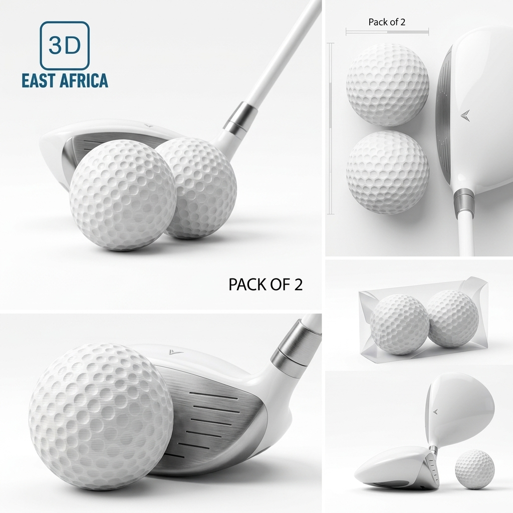 3D Printed Golf Ball – Pack of 2