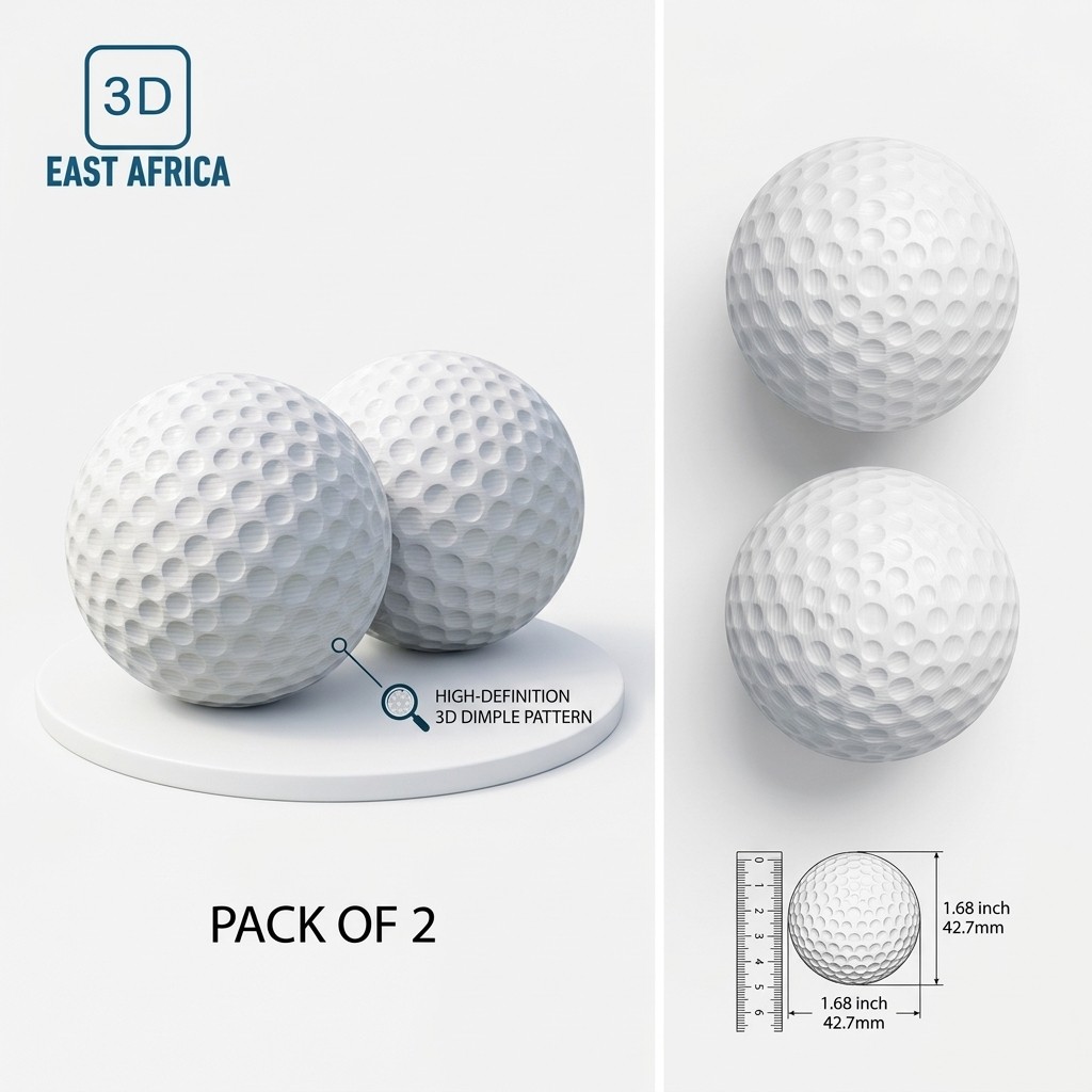 3D Printed Golf Ball – Pack of 2