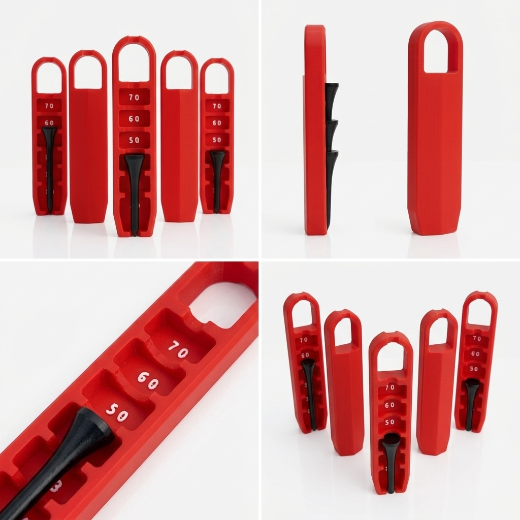 3D Printed Golf Tee Elevator Gauge - Pack of 5