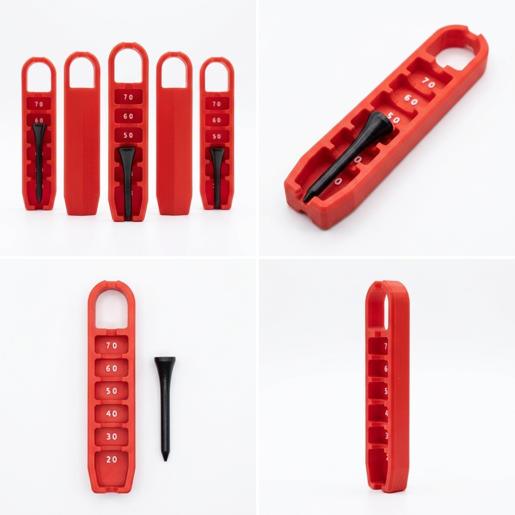 3D Printed Golf Tee Elevator Gauge - Pack of 5