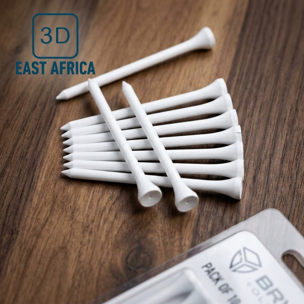 3D Printed Reusable Golf Tees – Pack of 10