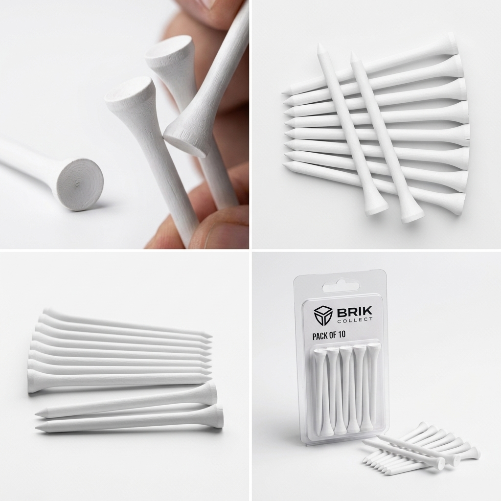 3D Printed Reusable Golf Tees – Pack of 10