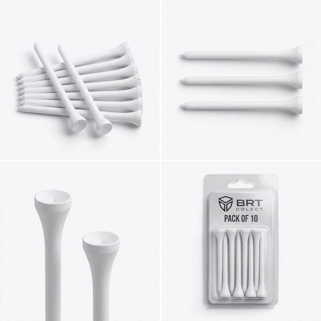 3D Printed Reusable Golf Tees – Pack of 10