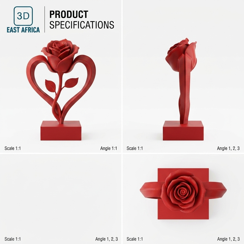 3D Printed Heart For Her