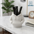 3D Printed Hoodie Pen and Brush Organizer