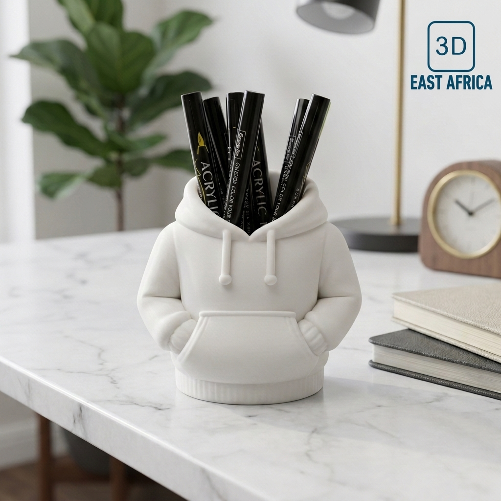 3D Printed Hoodie Pen and Brush Organizer