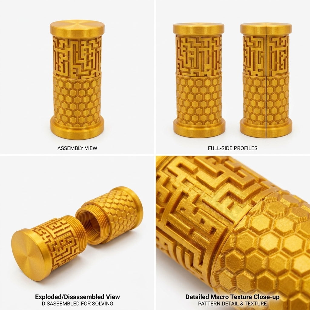 3D Printed Honey Comb Maze