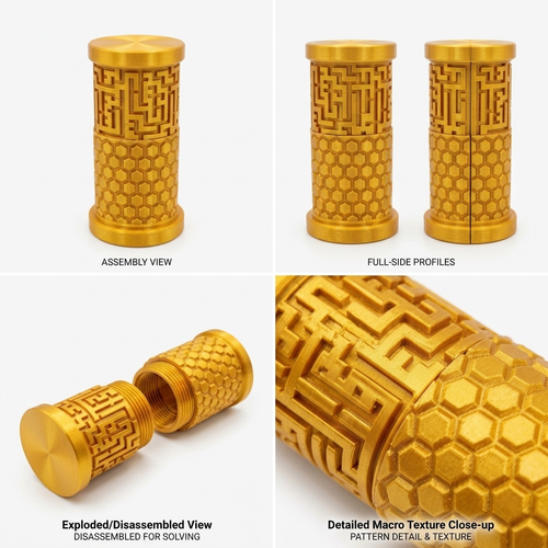 3D Printed Honey Comb Maze