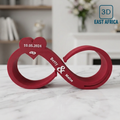 3D Printed Custom Infinity Symbol Sculpture