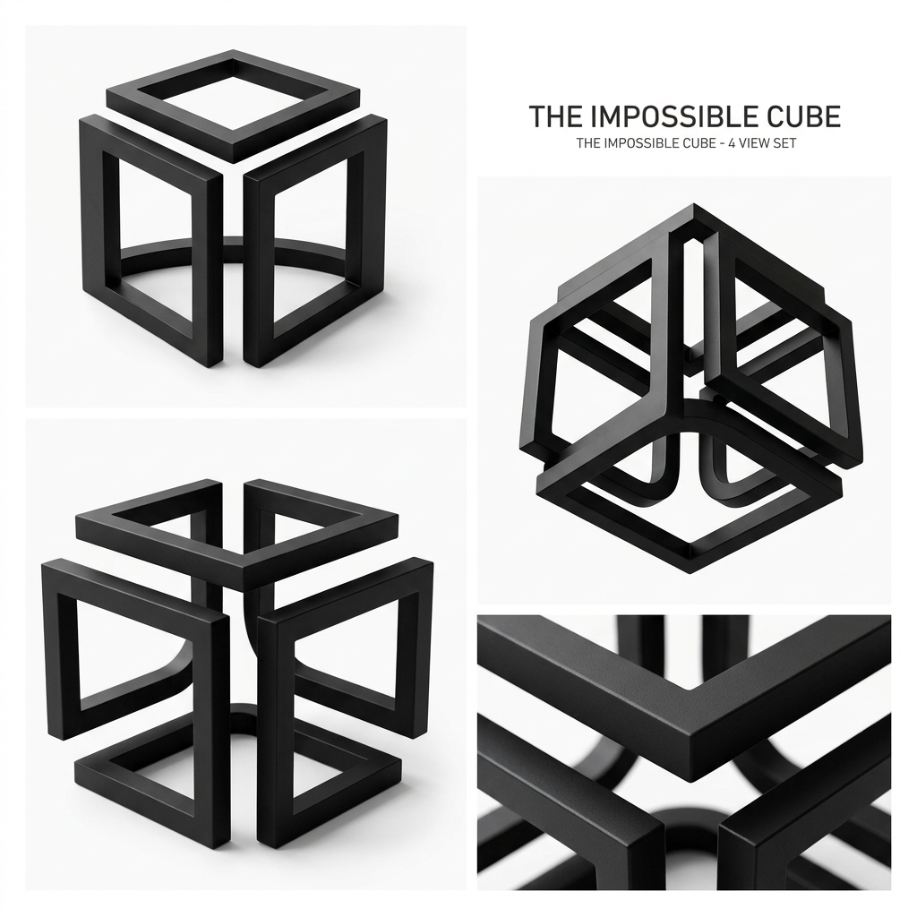 3D Printed Infinity Cube Desk Decor