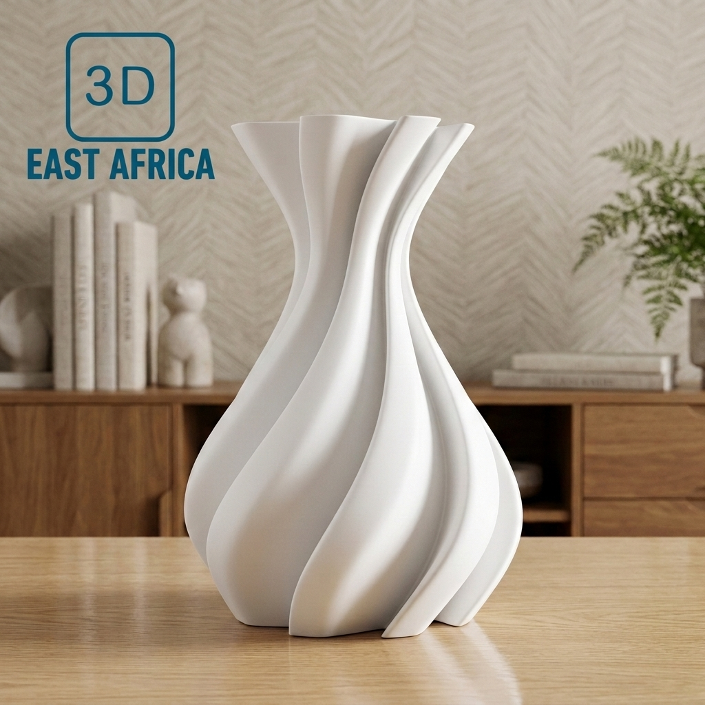 3D Printed Modern Lyra Decorative Vase