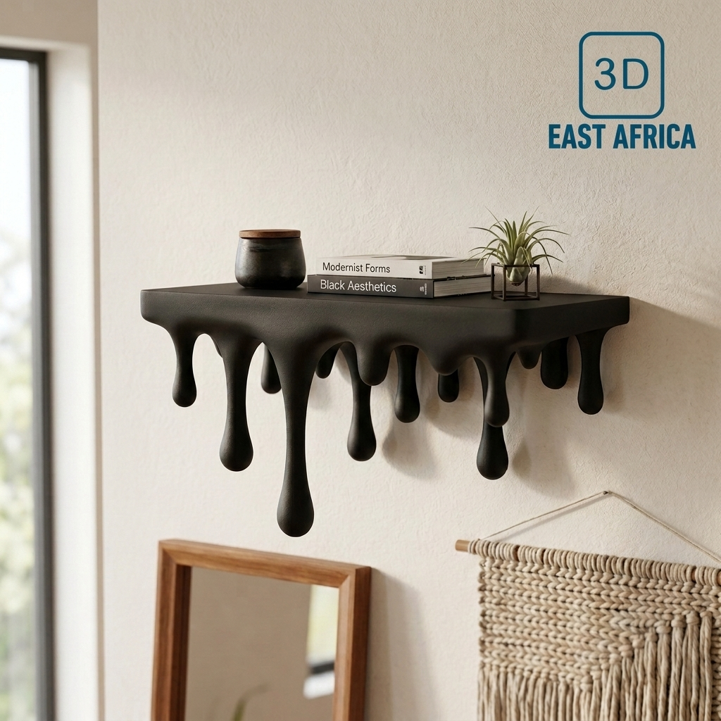3D Printed Melting Wall Shelf