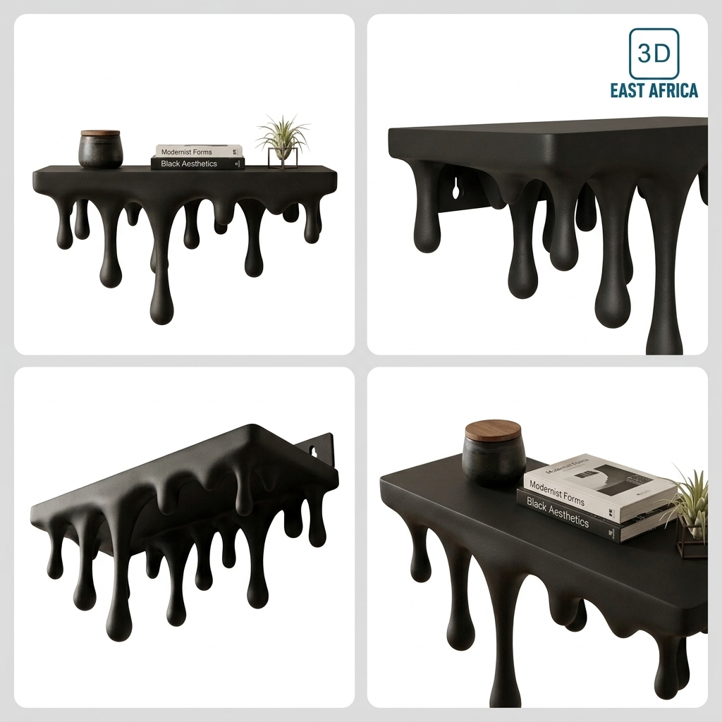 3D Printed Melting Wall Shelf