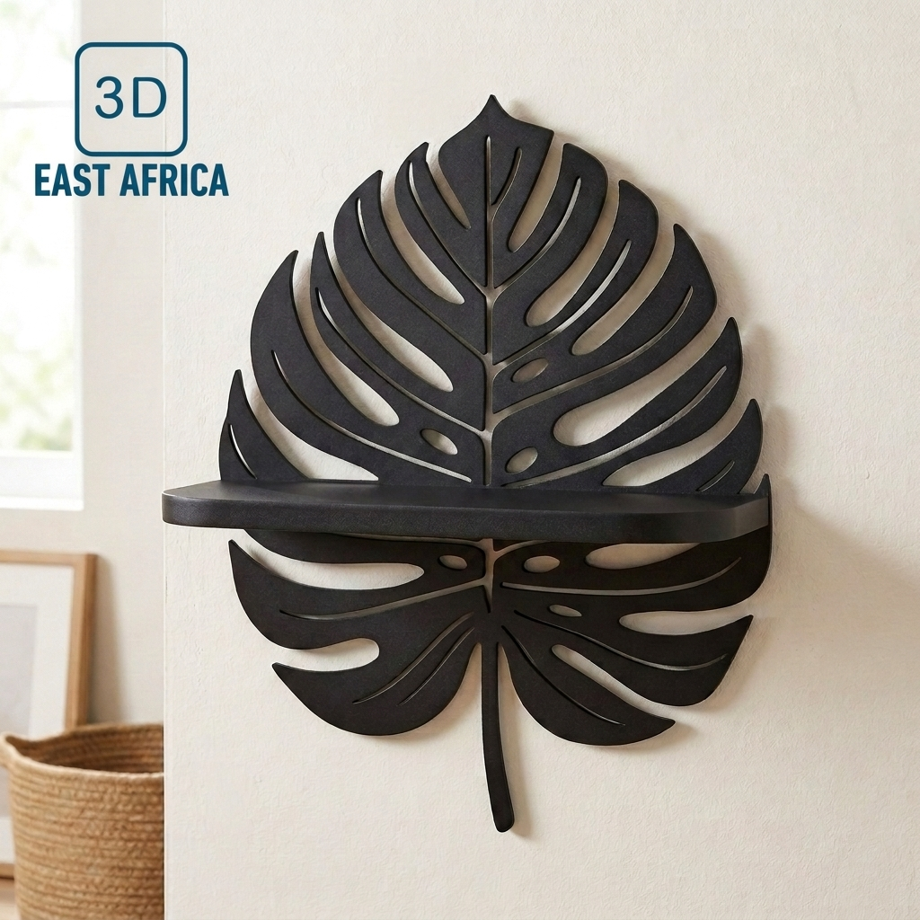 3D Printed Monstera Wall Shelf