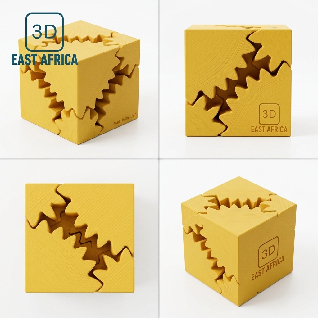 3D Printed Revolving Cube