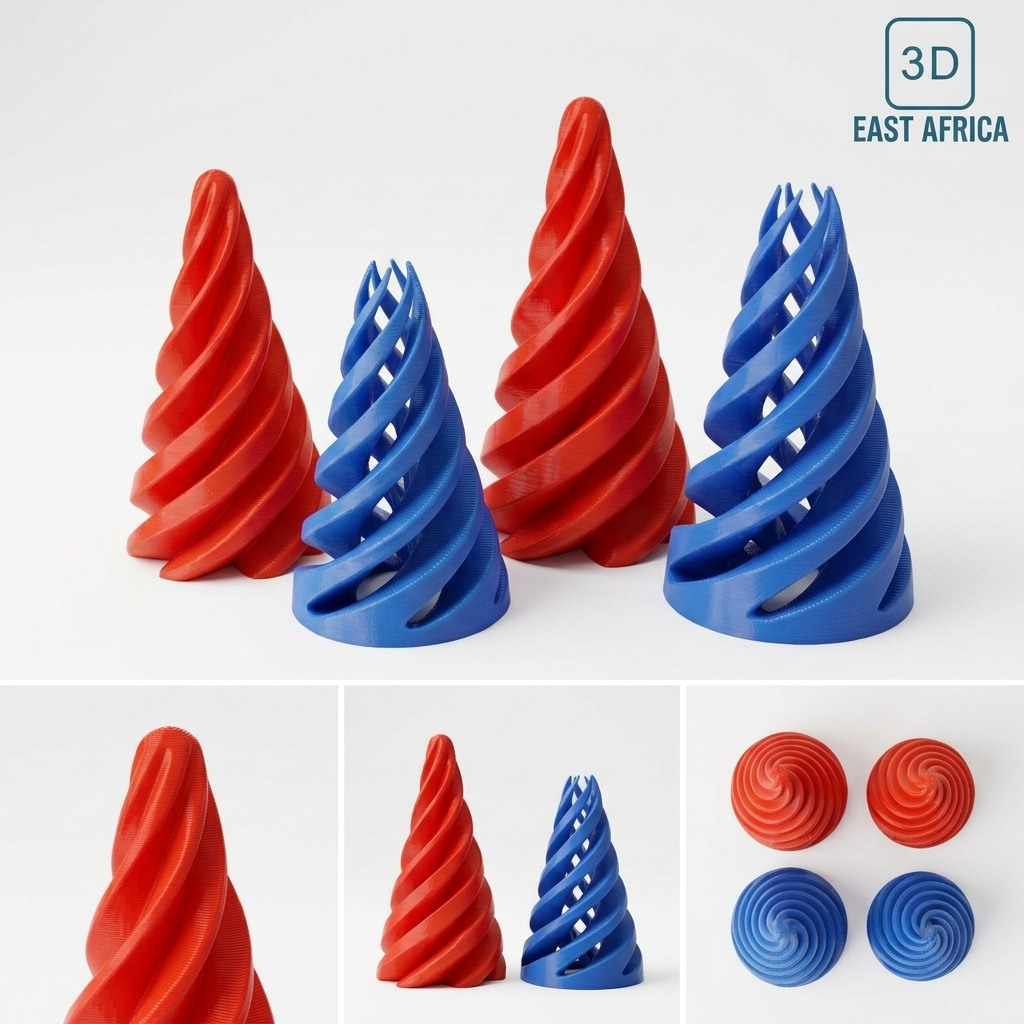 3D Printed Spiral Cone FIdget