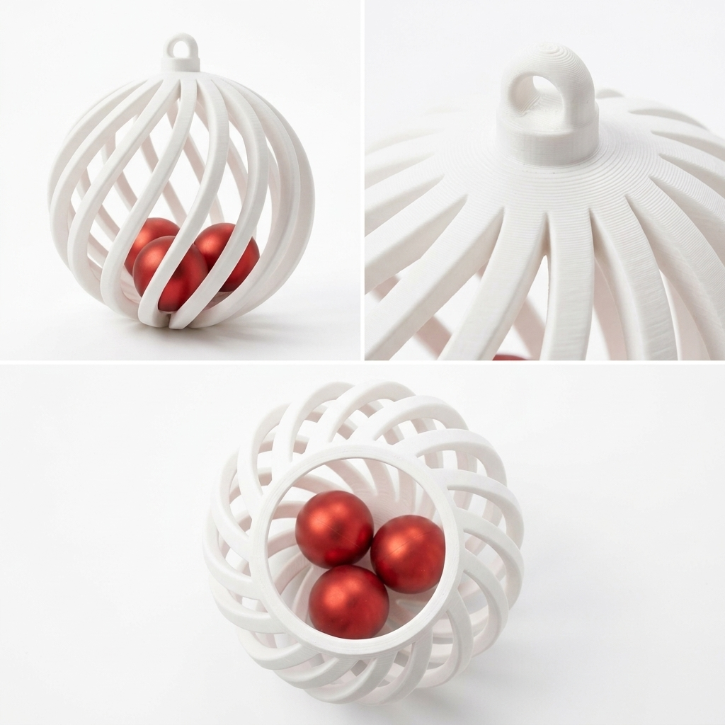 3D Printed Spiral Ornament