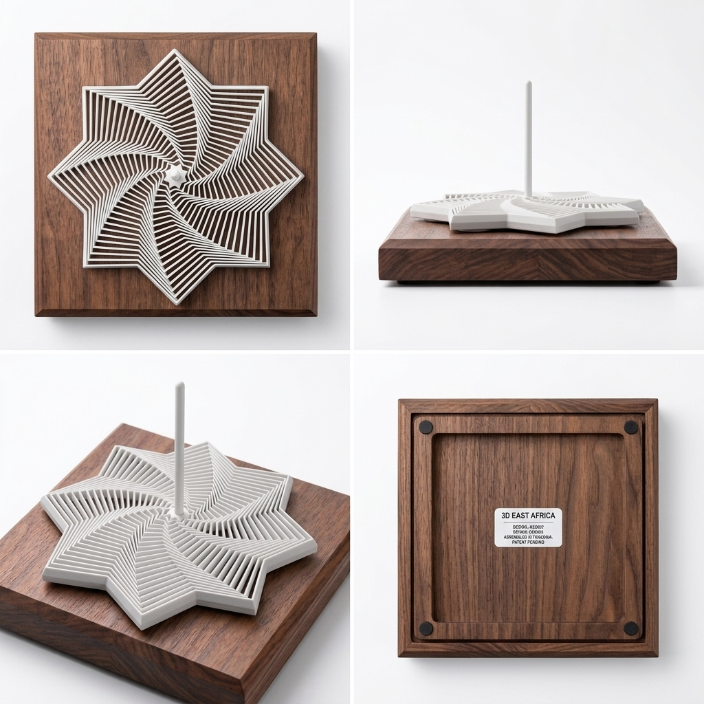 3D Printed Spiral Star