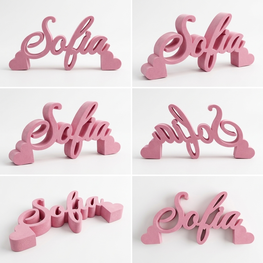 3D Printed Custom Standing Name