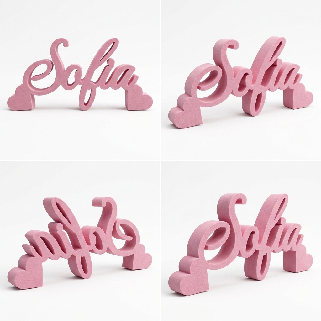 3D Printed Custom Standing Name