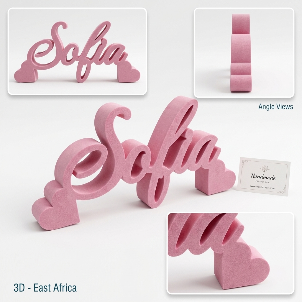 3D Printed Custom Standing Name