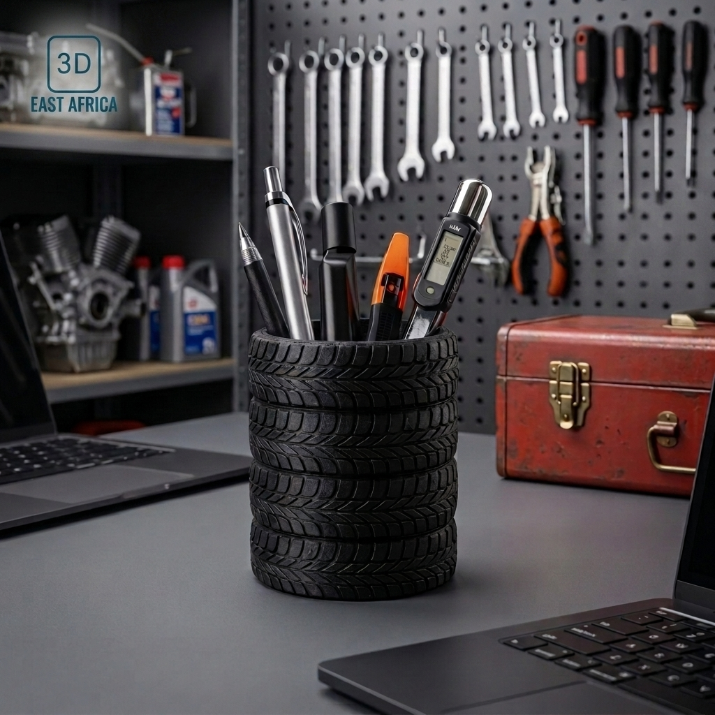 3D Printed Tire Style Pen Holder