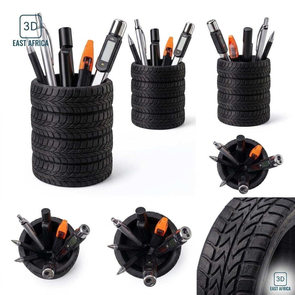 3D Printed Tire Style Pen Holder