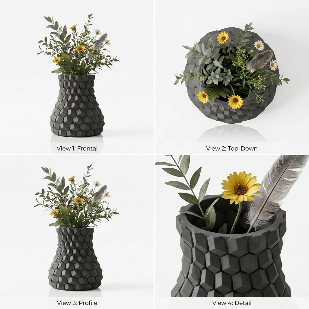3D Printed Premium Honey Comb Vase