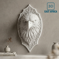 3D Printed Eagle Wall Head Mount
